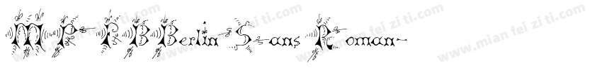 MP FBBerlinSans Roman字体转换